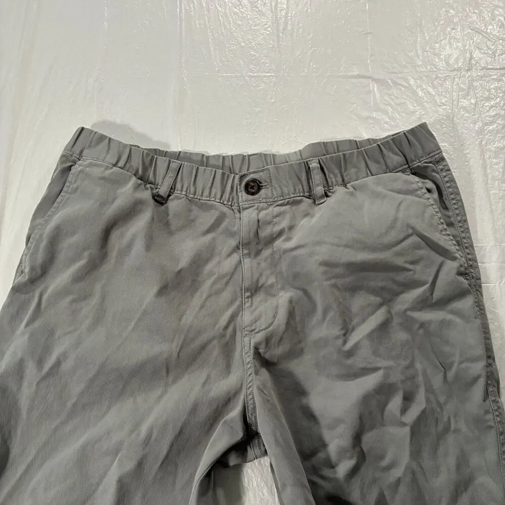 Bear Bottom Pants Joggers Mens XL Tall Gray Chino Tapered Fit Elastic Stretch